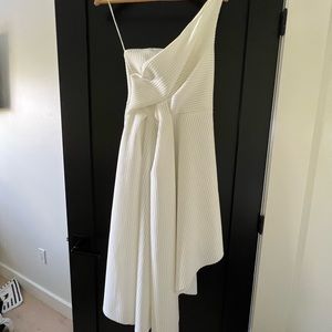 ASOS White Asymmetrical dress size 6